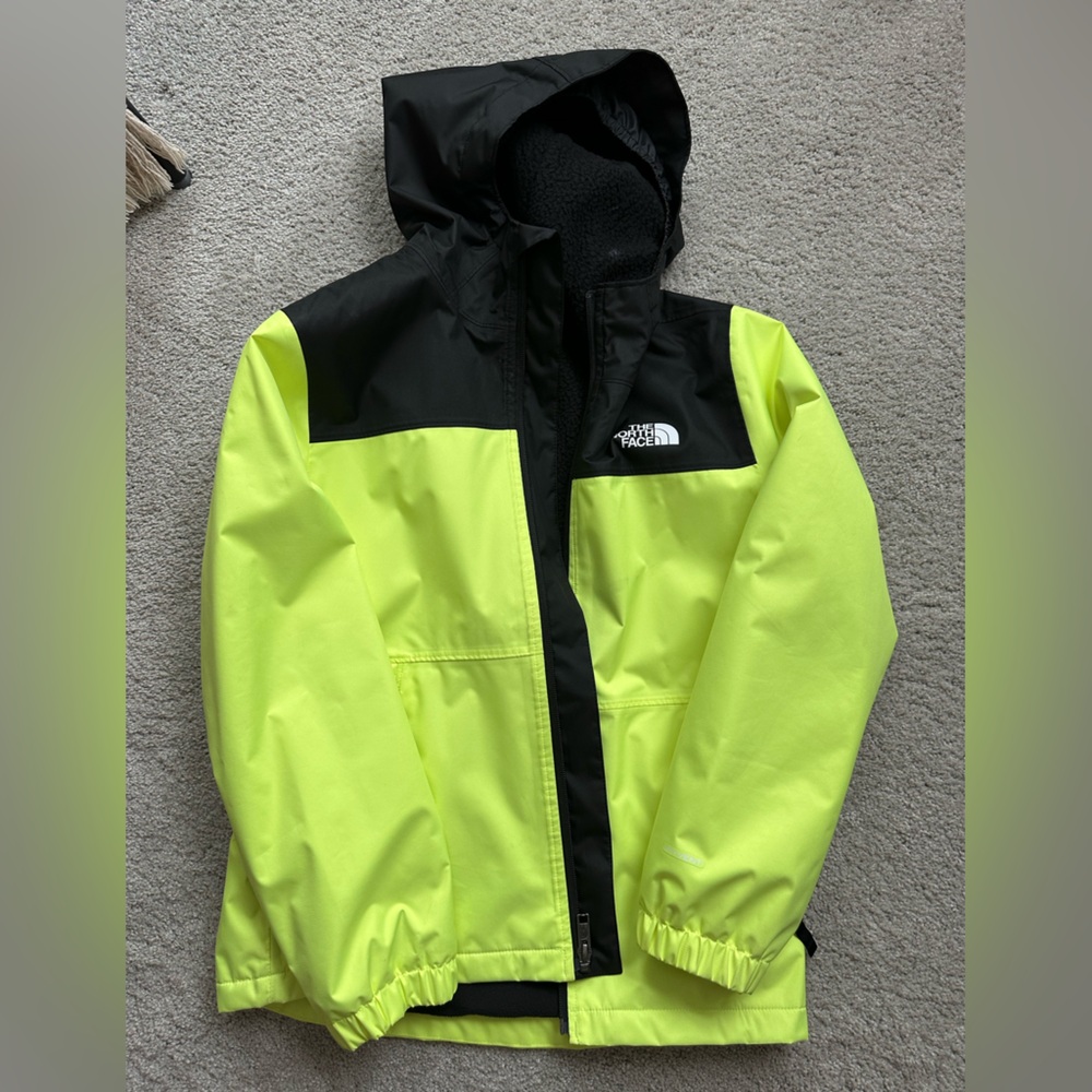 The North Face Bright Yellow and Black Jacket